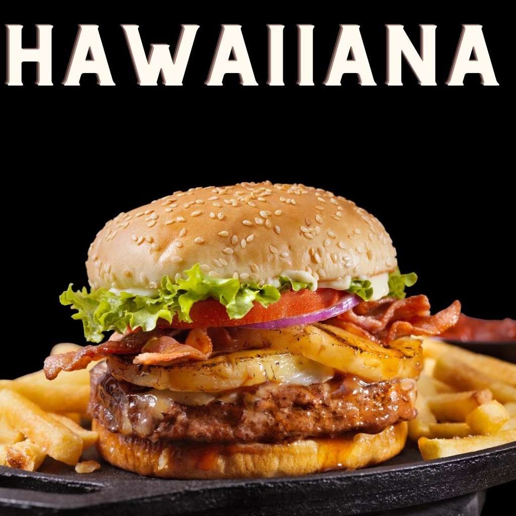 Hamburgesa Hawaiana Doble